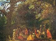 Adam  Elsheimer Predigt Johannes des Taufers oil painting on canvas